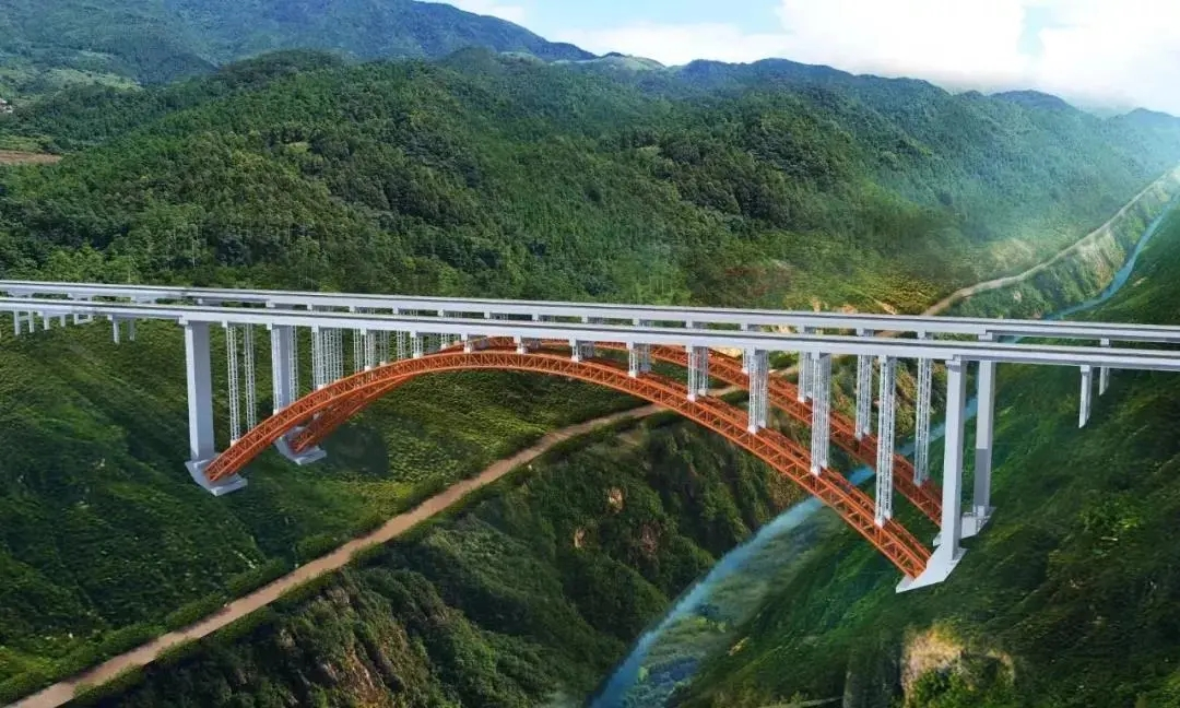 武两高速大溪河特大桥图片